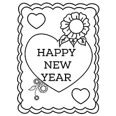 230x230 Happy New Year Card Drawing Merry Christmas And Happy New Year