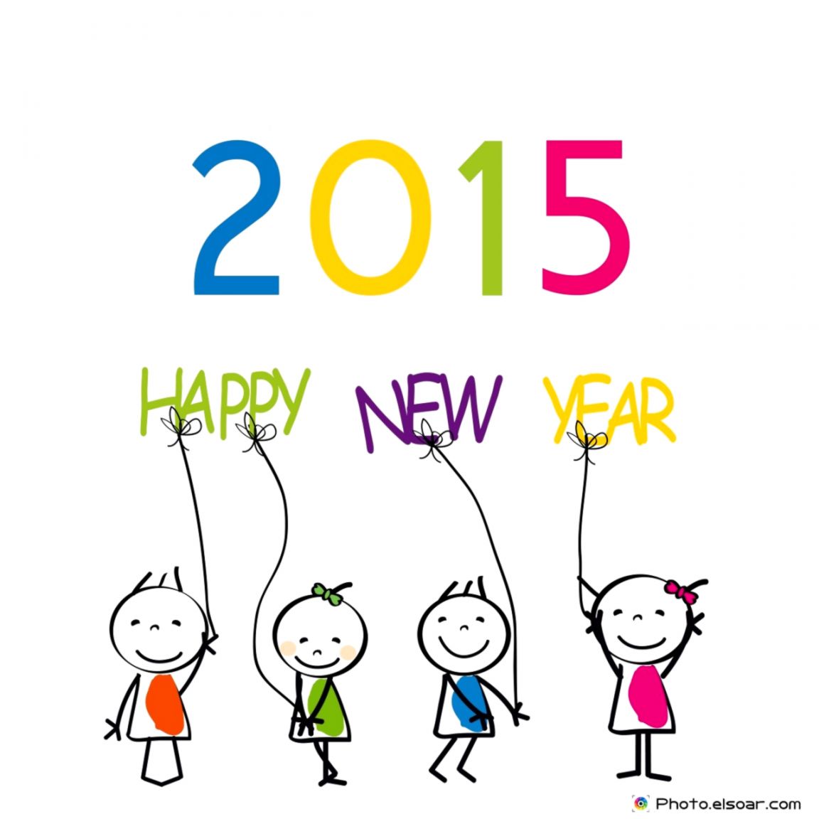1152x1152 Happy New Year Drawing Kids Wallpapers Epic