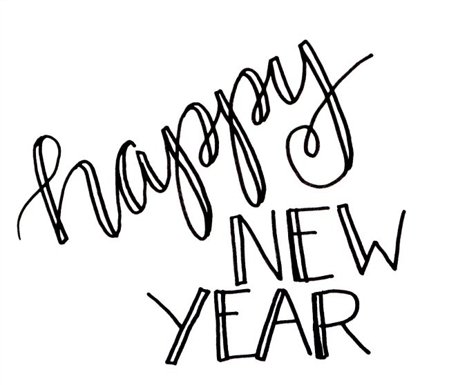 650x558 Basic Hand Lettering Happy New Year Exercise