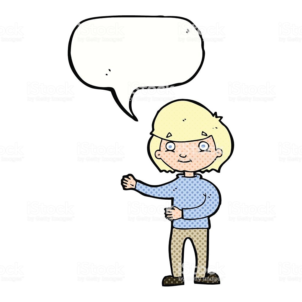 1023x1024 Cartoon Happy Person With Speech Bubble Clipart Portal