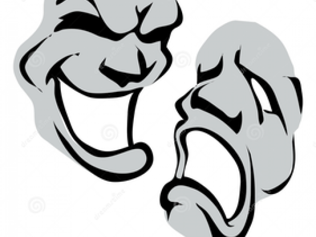 640x480 Theatre Clipart Happy Sad Face