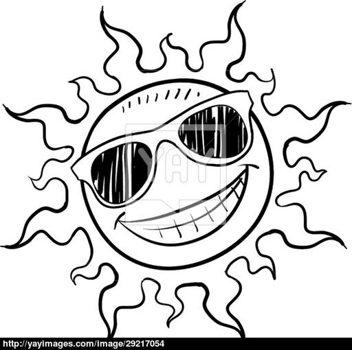 512x510 Stylish Happy Sun Vector Vector