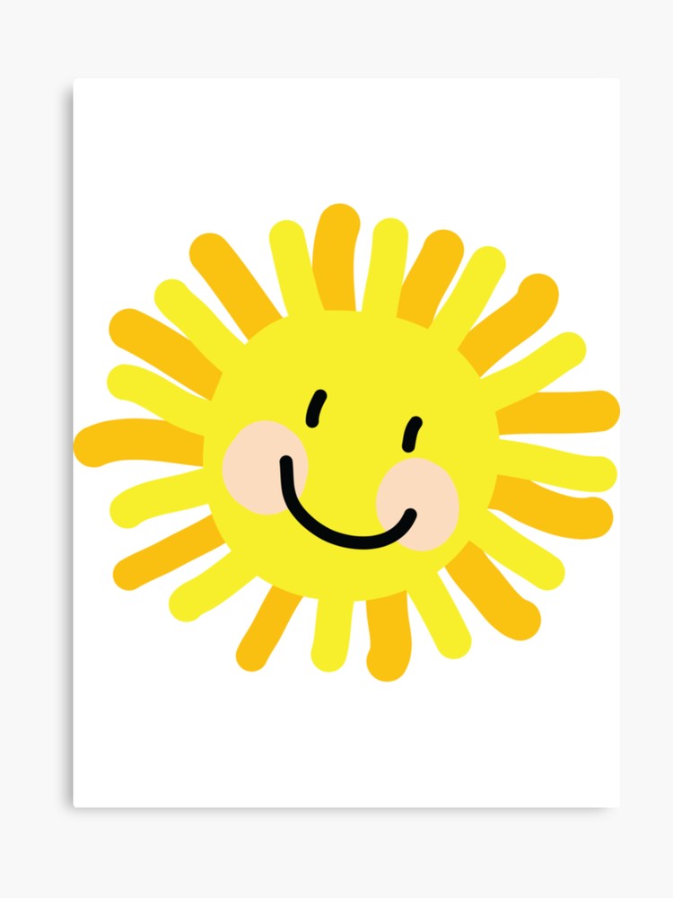 750x1000 Sun Child Drawing Canvas Print