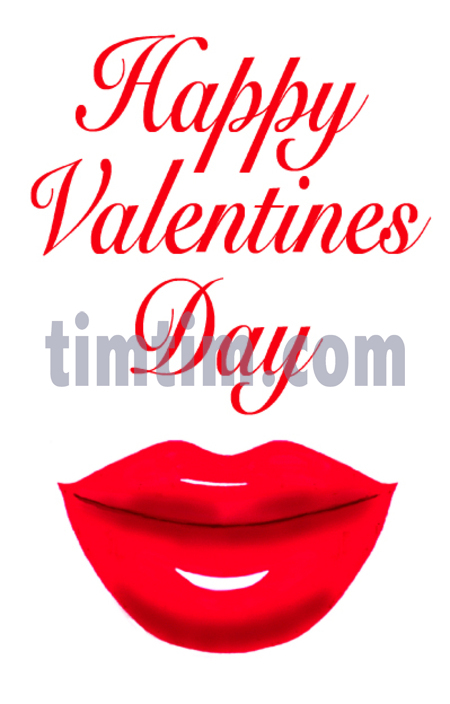 450x704 Free Drawing Of A Valentines Day Lips Card From The Category