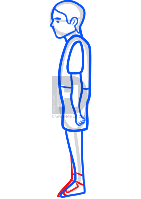 457x644 How To Draw Irresponsible Dads Son From Happy Wheels, Step