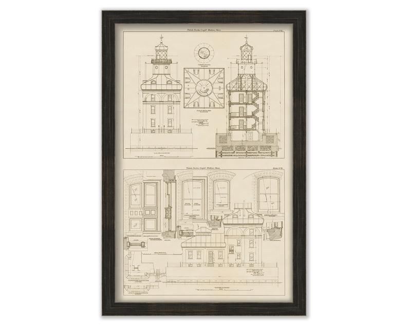 794x635 Toledo Harbor Lighthouse Toledo Ohio Drawing Of The Etsy
