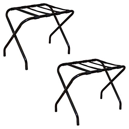 425x425 harbour housewares folding metal luggage racks