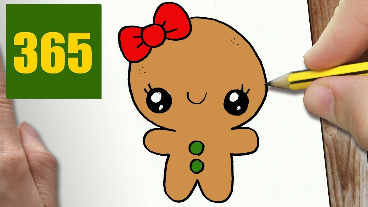 1280x720 How To Draw A Cookie Cute, Easy Step