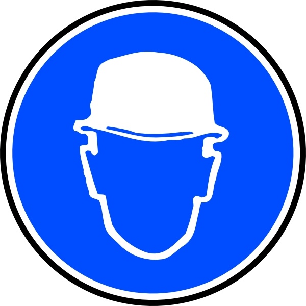 600x600 Mantatory Hard Hat Over Head Clip Art Free Vector In Open Office