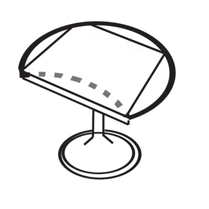 430x430 Restaurant Table Hinge Selby Hardware