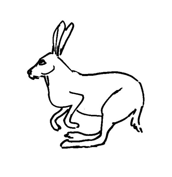580x596 Hare Coloring Pages