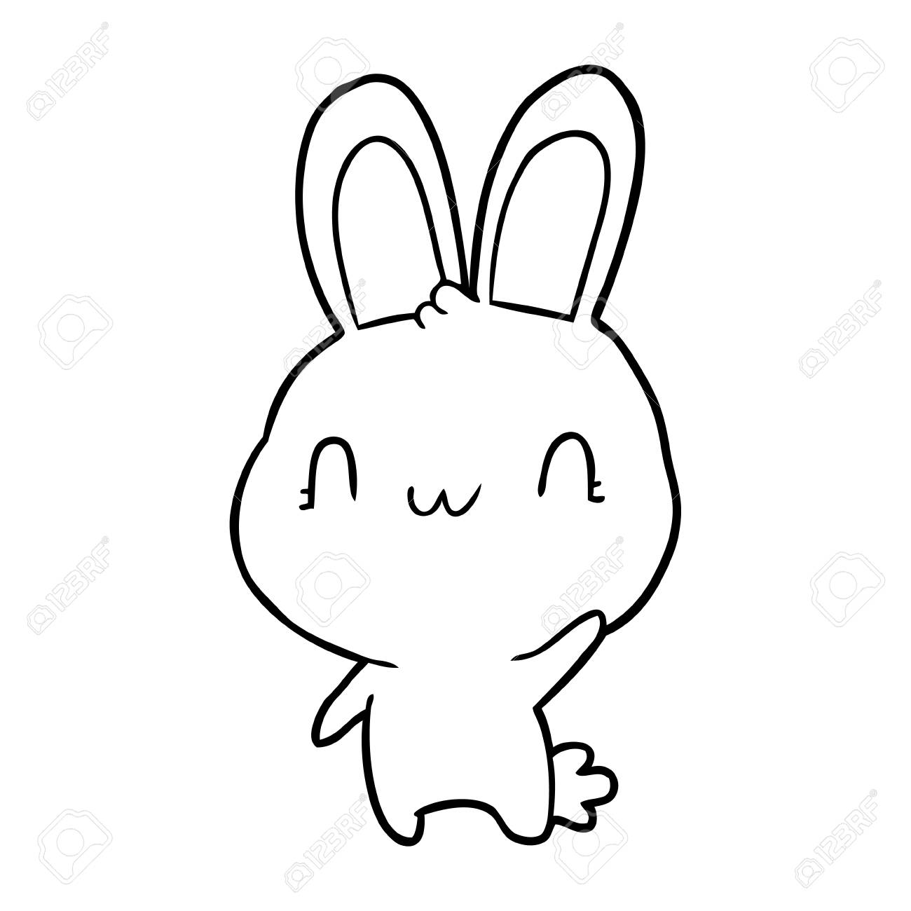 1300x1300 Huge Collection Of 'rabbit Line Drawing' Download More Than