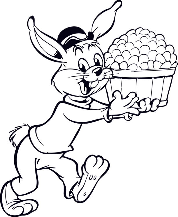 613x750 Rabbit Computer Icons Coloring Book Hare Drawing Cc0