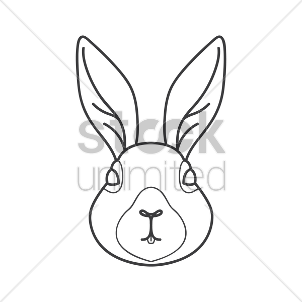 600x600 Hare Vector Image