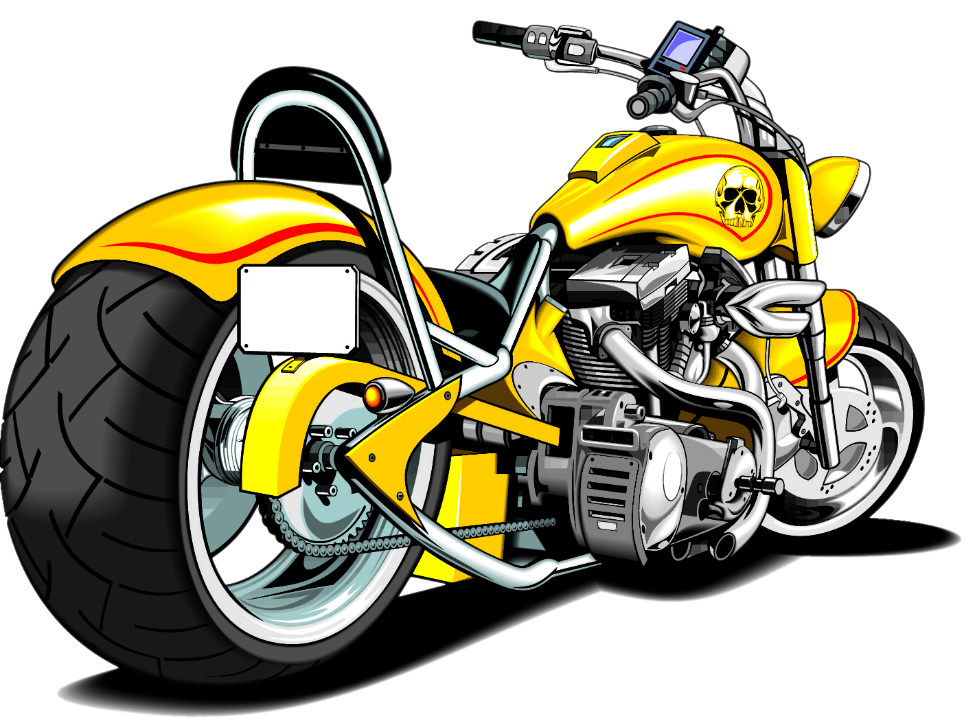 Harley Davidson Drawing Outline