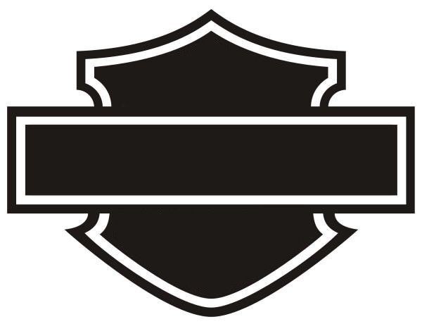 600x460 Harley Davidson Logo Drawing Like Outline