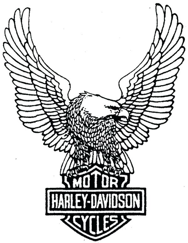 600x777 Harley Logo Outline Motorcycle Outline X Top