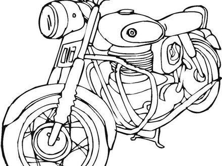 440x330 Harley Davidson Coloring Pages, Colours Drawing Wallpaper