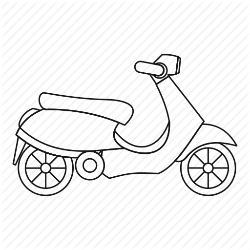 512x512 Drawing Motorcycle Outline Transparent Png Clipart Free Download