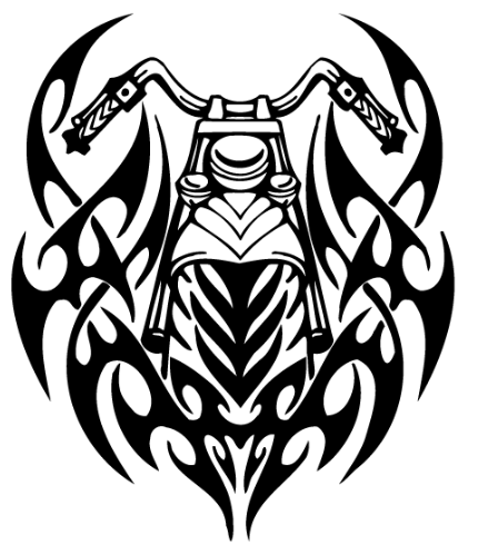 430x490 Free Biker Designs Cricut Crafts Tutorials Bike Tattoos