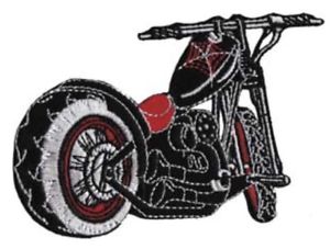 300x227 Motorcycle Chopper Embroidered Patch Biker Harley Davidson