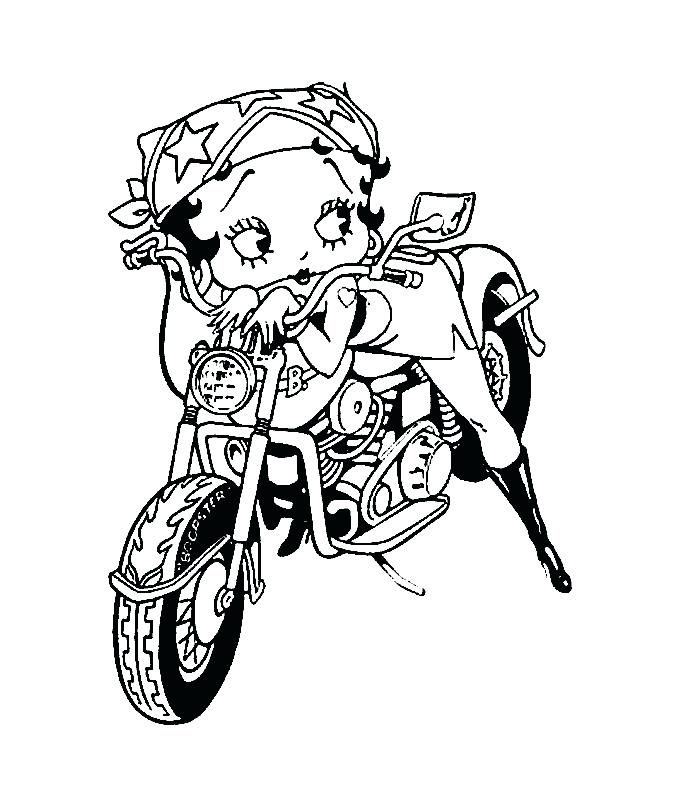 700x800 Harley Davidson Coloring Pages Free Drawing At For Personal Use