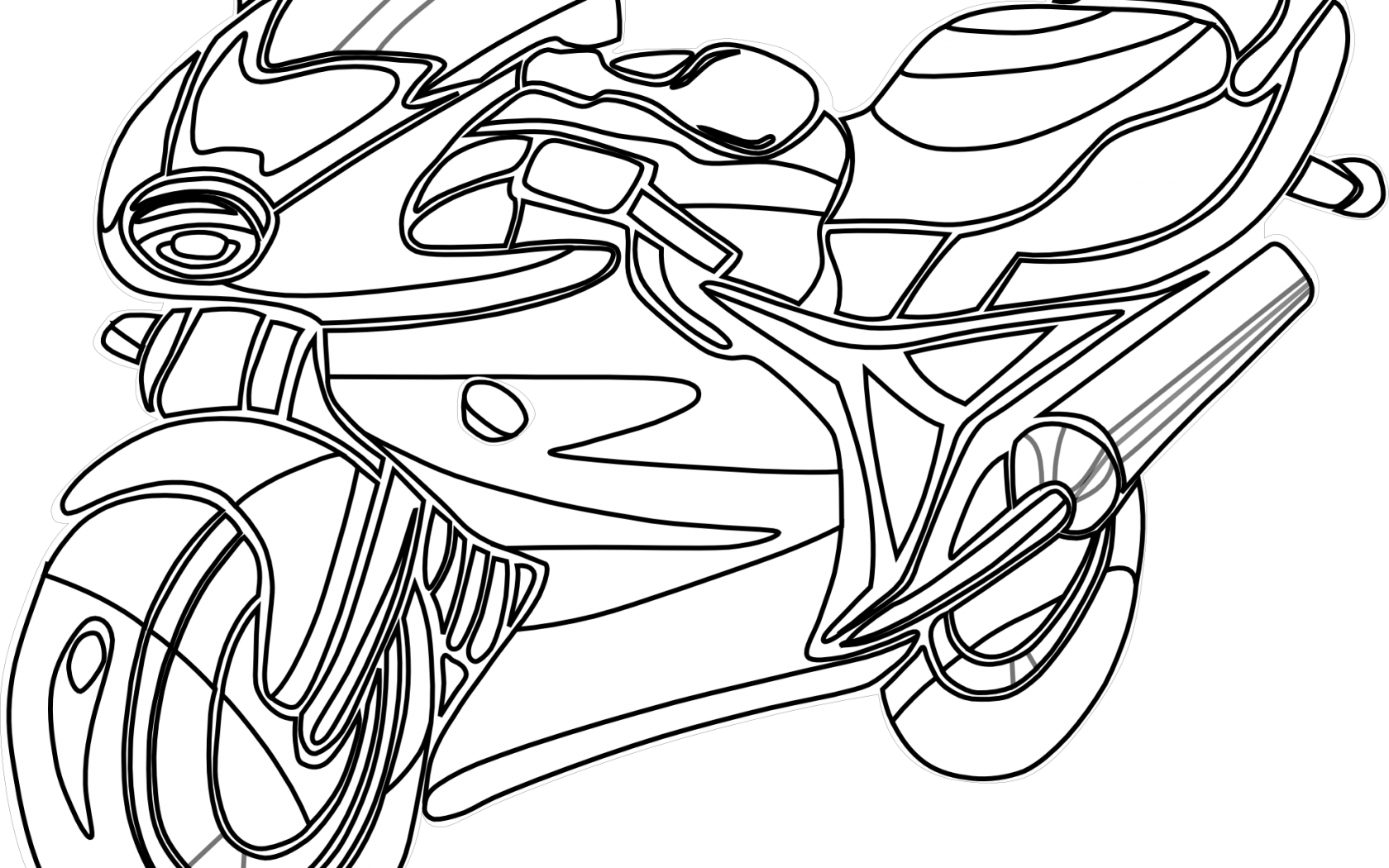 1680x1050 Motorbike Coloring Pages Impressive Motorcycle For Kids Harley