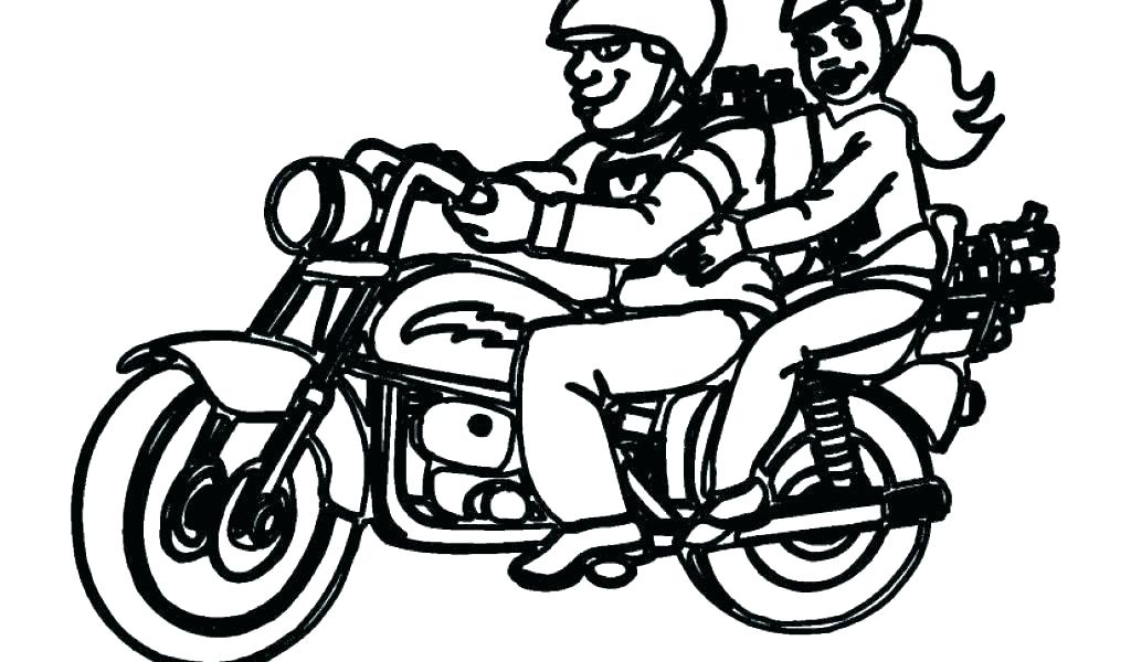 1024x600 Motorcycle Coloring Pages Harley Davidson Book As Cool Printable