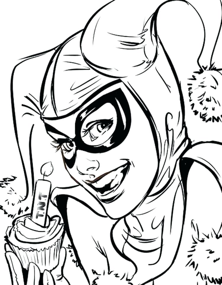 750x960 Coloring Pages Harley Quinn Colouring Book Coloring And Joker