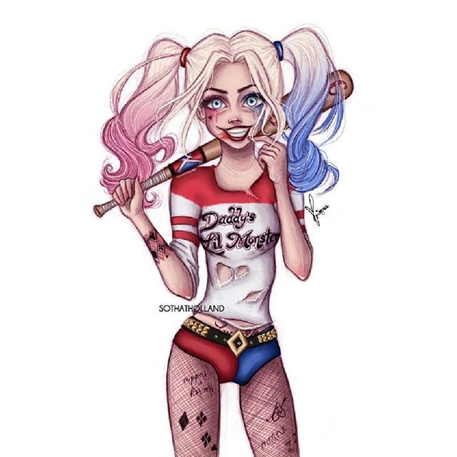 640x640 So Easy Draw Harley Quinn