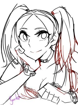 320x427 Fanart Harley Quinn ' W' From Batman Arkham City