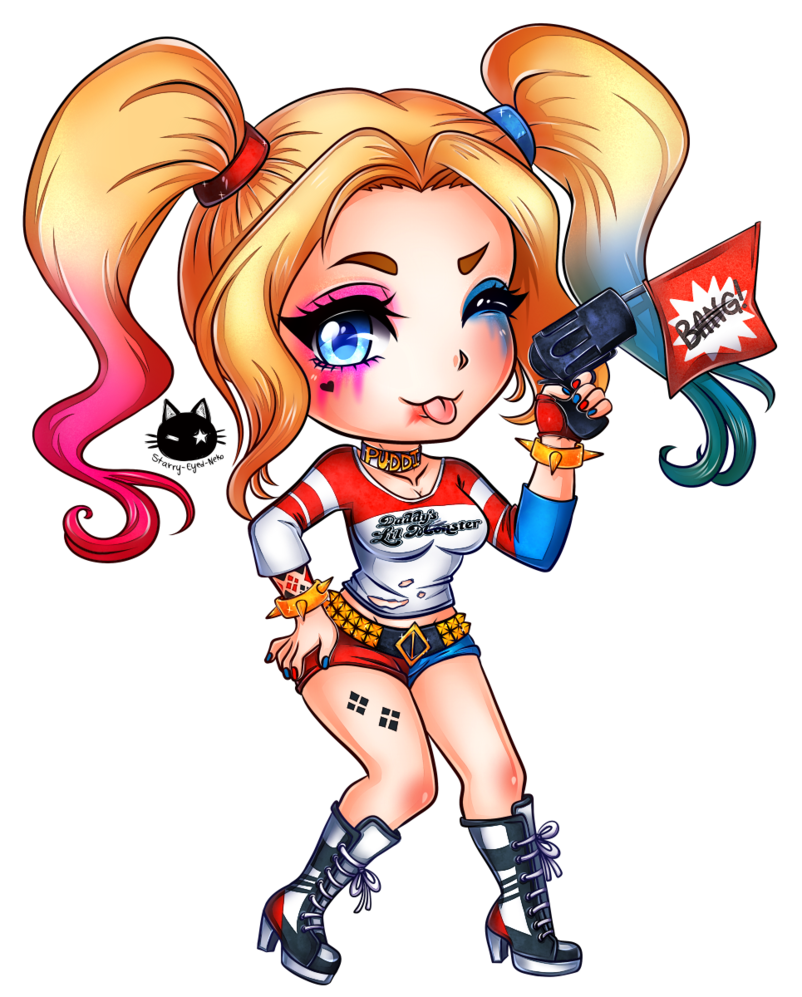 Harley Quinn Cartoon Drawing Free download on ClipArtMag