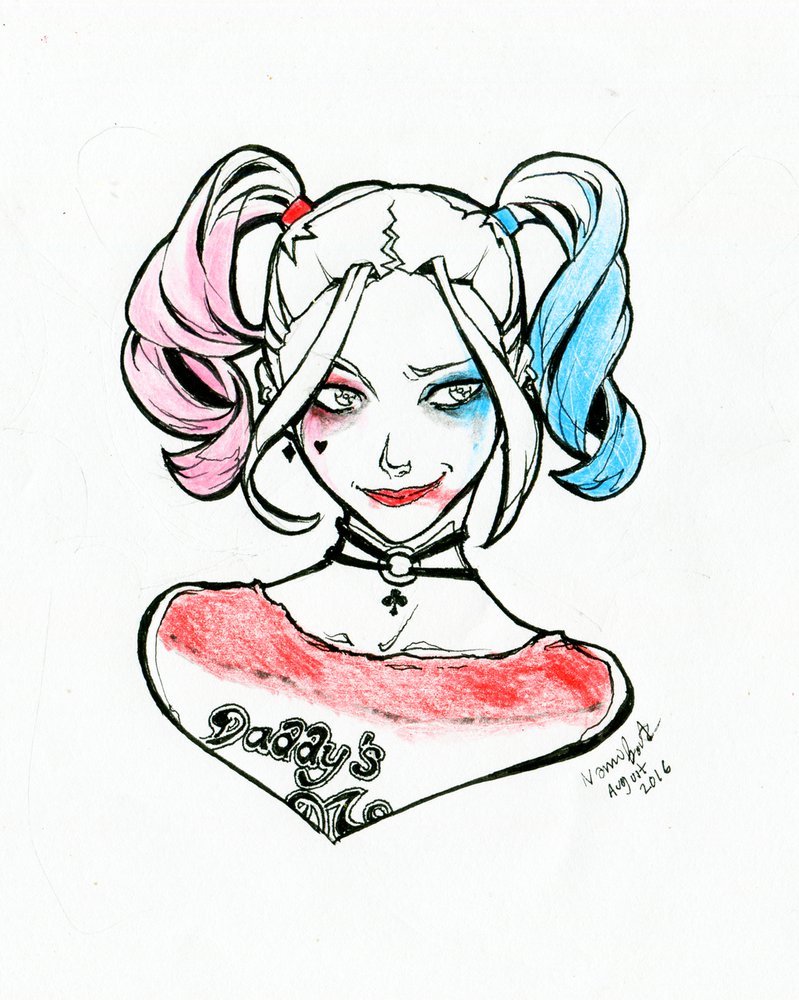 Harley Quinn Drawing | Free download on ClipArtMag