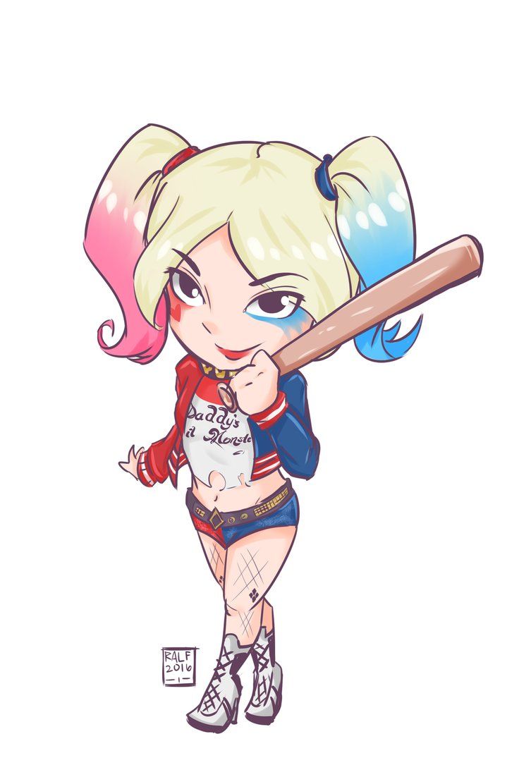 736x1085 Harley Quinn Chibi