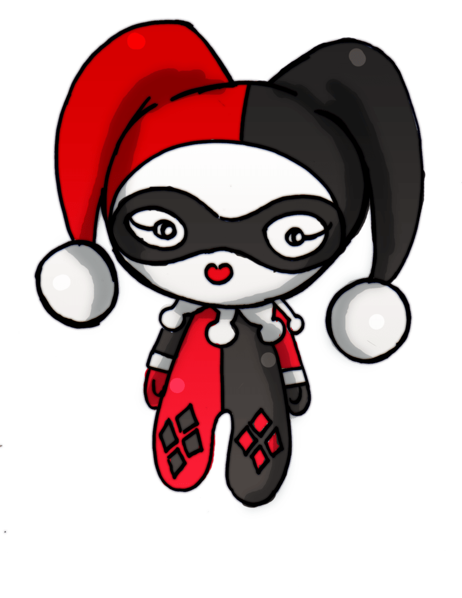 900x1165 Harley Quinn Drawing Easy Cute