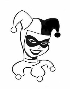 Harley Quinn Face Drawing | Free download on ClipArtMag