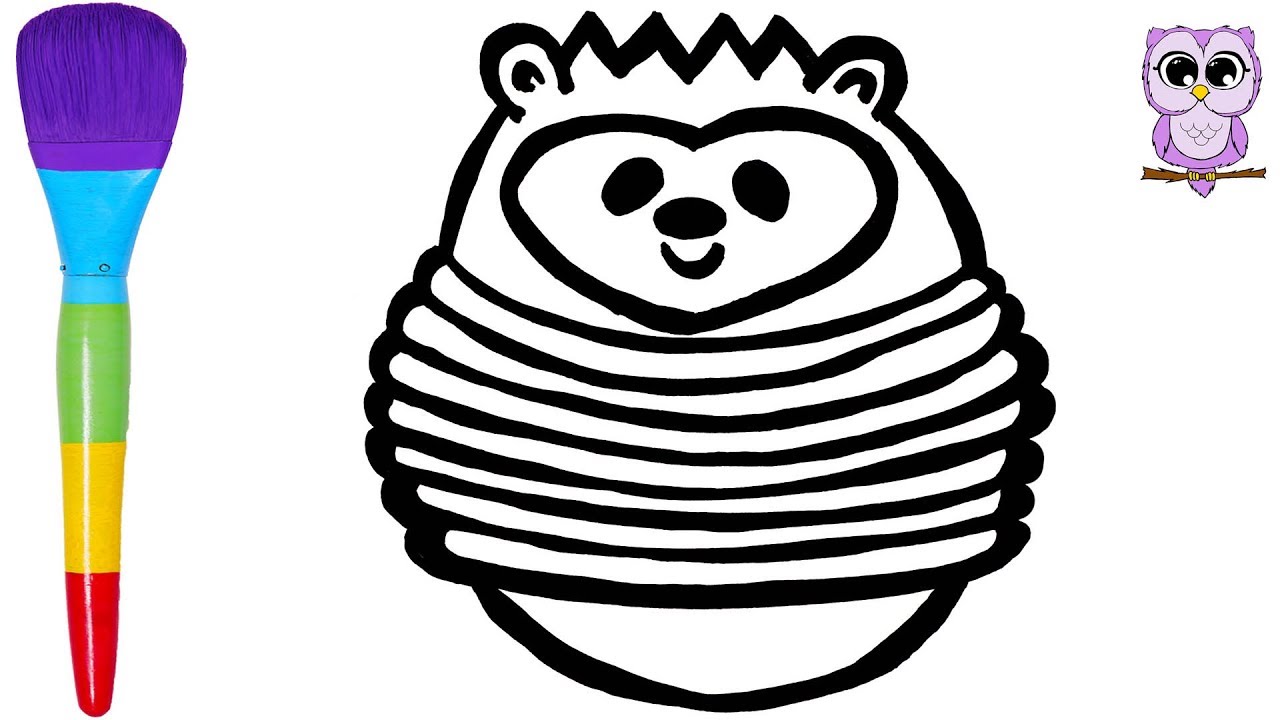 1280x720 Draw And Color A Harmonica Porcupine With Me Doodle Owl Kids Art