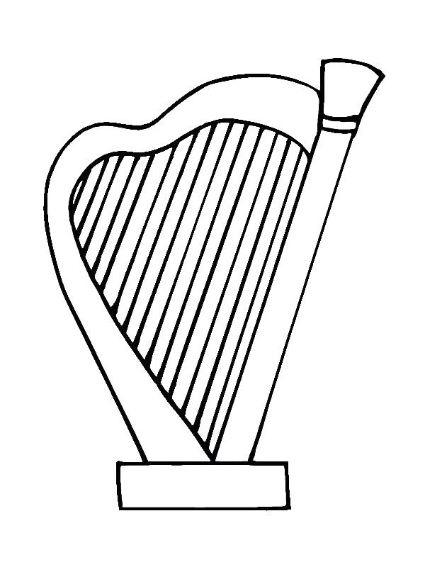 600x800 Harp Drawing Free Download