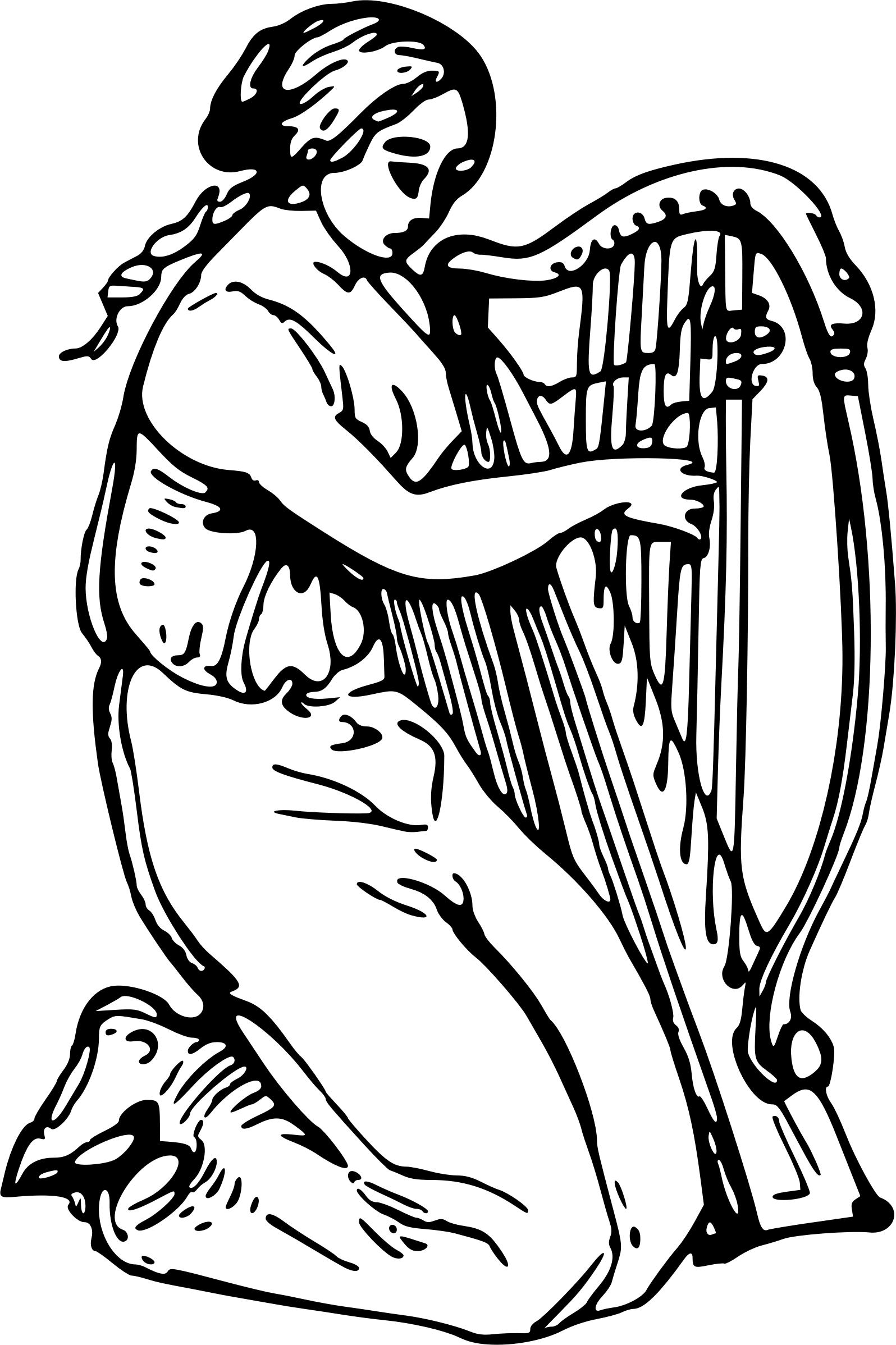 Harp Drawing