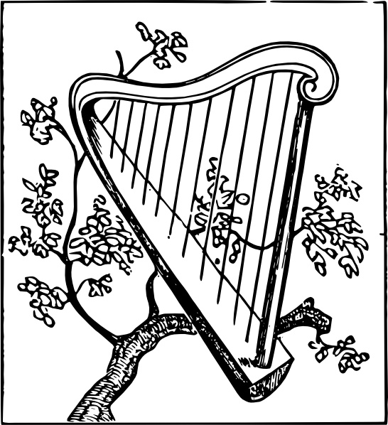546x598 Harp Clip Art Free Vector In Open Office Drawing