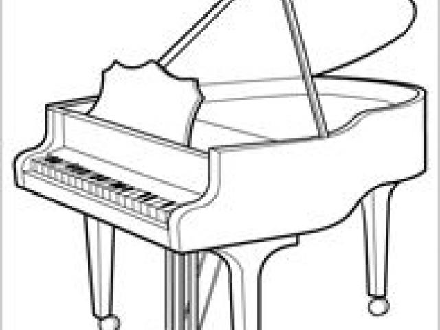 640x480 Free Drawn Piano, Download Free Clip Art