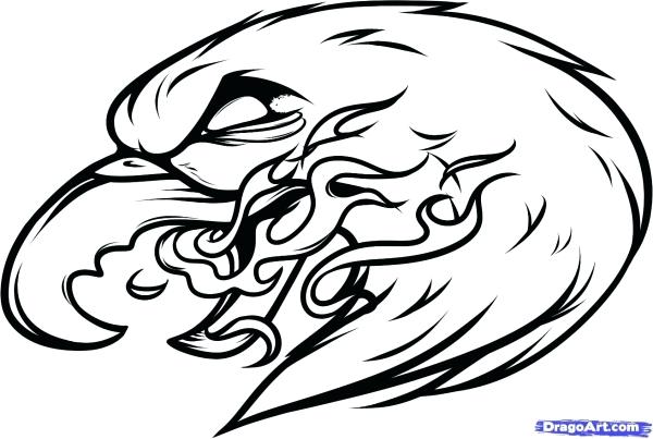 600x403 Easy Eagle Drawing Eagle Easy Harpy Eagle Drawing