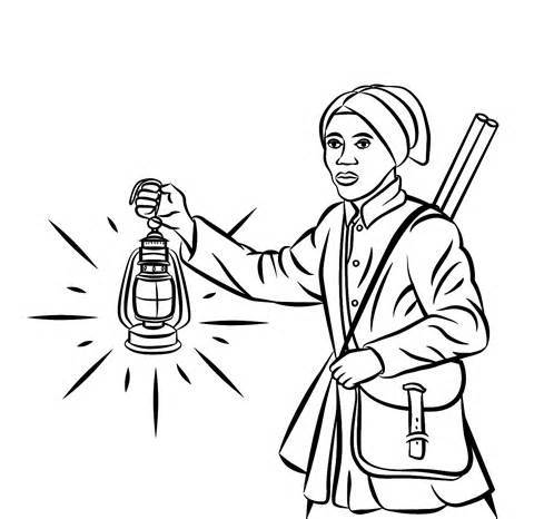 480x466 Harriet Tubman Coloring Page Coloring Pages For Harriet Tubman