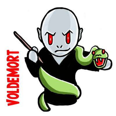 400x400 Huge Cartoon Harry Potter Characters Drawing Tutorial Guide