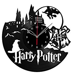 300x300 Harry Potter Hogwarts Vinyl Record Wall Clock Fan Art