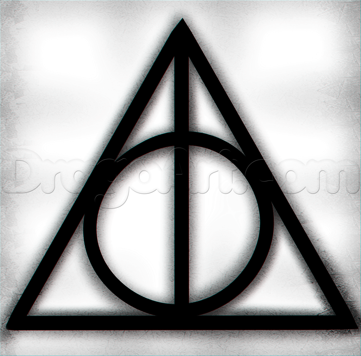 1209x1191 How To Draw The Deathly Hallows, Step