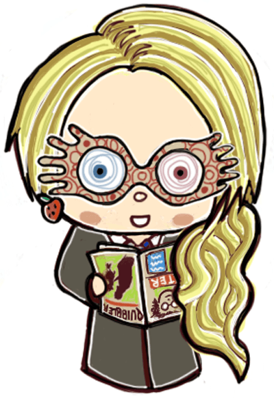 400x581 How To Draw Cute Chibi Luna Lovegood From Harry Potter In Simple
