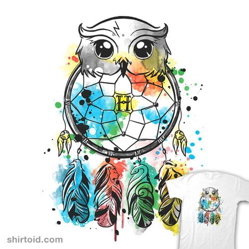 500x500 Owl Dreamcatcher Shirts Harry Potter Drawings, Harry Potter