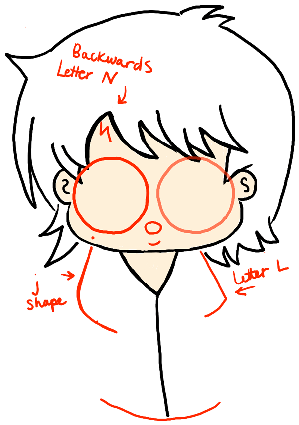 600x853 How To Draw Cute Cartoon Harry Potter And Hedwig