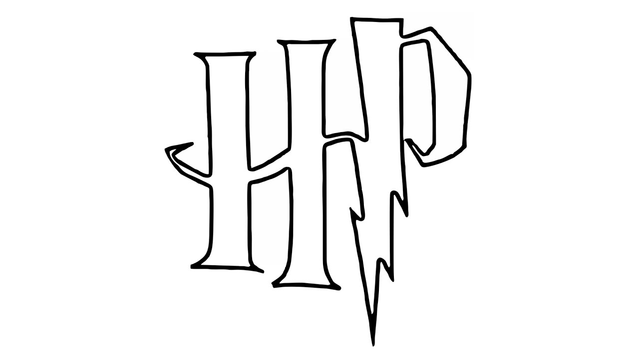 1280x720 How To Draw The Harry Potter Logo